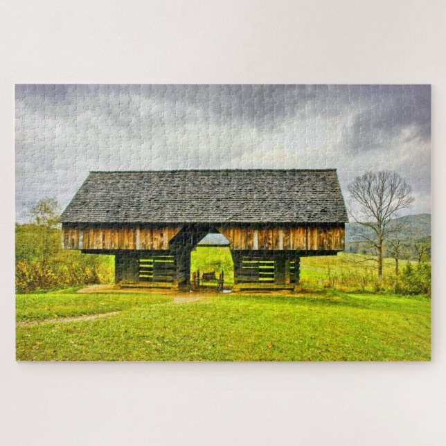 Puzzle Cades Cove Cantilever Grange Photographie de voyag (Horizontal)
