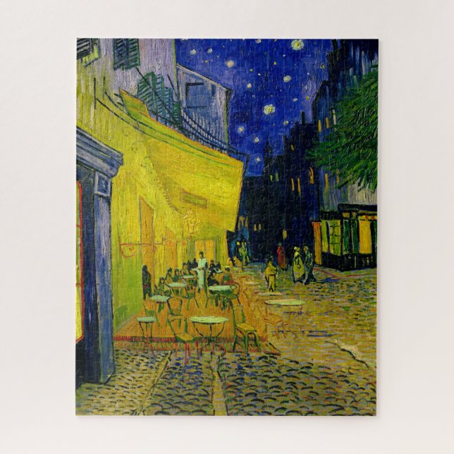 Puzzle Café Terrace Arles, Place du Forum par van Gogh (Vertical)
