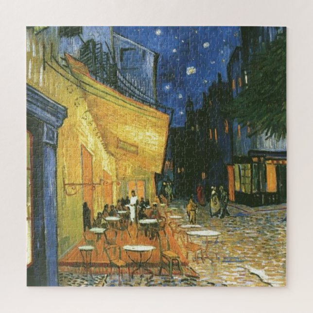 Puzzle Cafe Terrace - Art de peinture de Vincent van Gogh (Vertical)