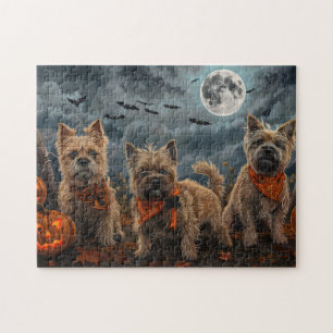 Puzzle Cairn Terrier Halloween Éffrayant