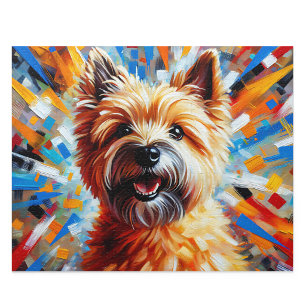 Puzzle Cairn Terrier Style Acrylique : Wheaten Cairnie Ca