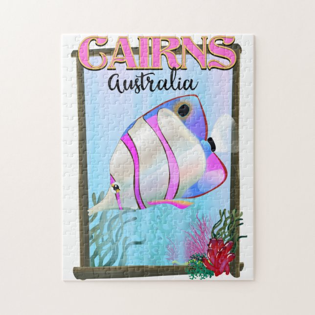 Puzzle Cairns Australia poster de vacances (Vertical)