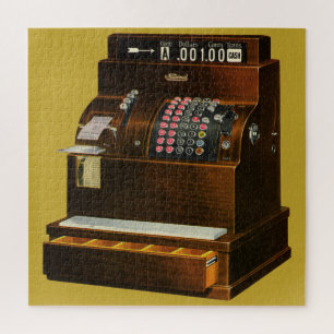 Puzzle Caisse Enregistreuse Ancienne, Commerce de Détail 