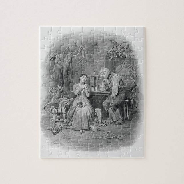 Puzzle Caleb Plummer et sa fille aveugle, de 'Charle (Vertical)