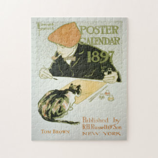 PUZZLE Calendar 1897 by Edward Penfield