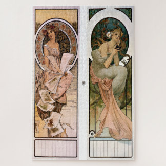 Puzzle Calendrier Champagne par Alphonse Mucha
