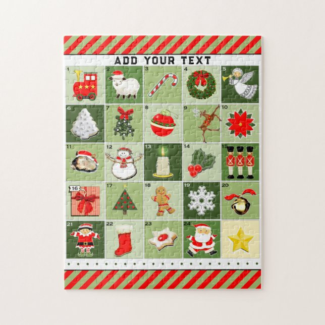 Puzzle Calendrier de Noël (Vertical)