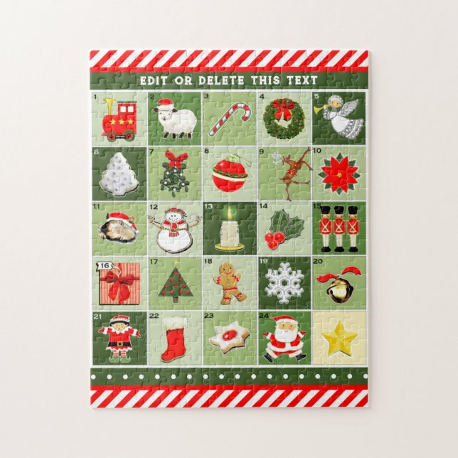 Puzzle Calendrier de Noël (Vertical)