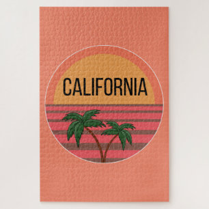 Puzzle California Cute Design Idées Cadeau Coucher de sol