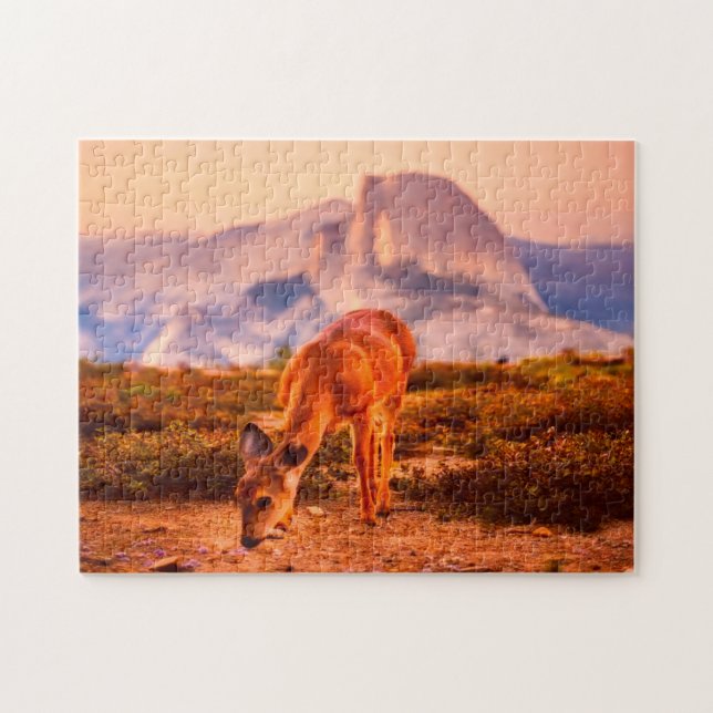 Puzzle California Deer. (Horizontal)