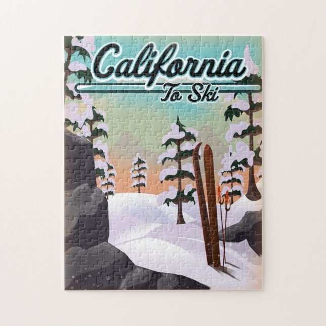 Puzzle Californie À Ski (Vertical)