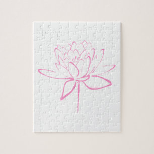 Puzzle Calligraphie Lotus (Rose)