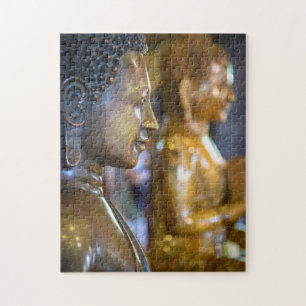 Puzzle Cambodge, Phnom Penh. Statues de Bouddha