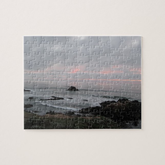 Puzzle Cambria rocheux, la Californie, littoral au (Horizontal)