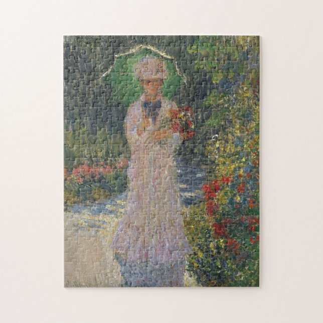 Puzzle Camille avec Green Parasol Monet Art (Vertical)