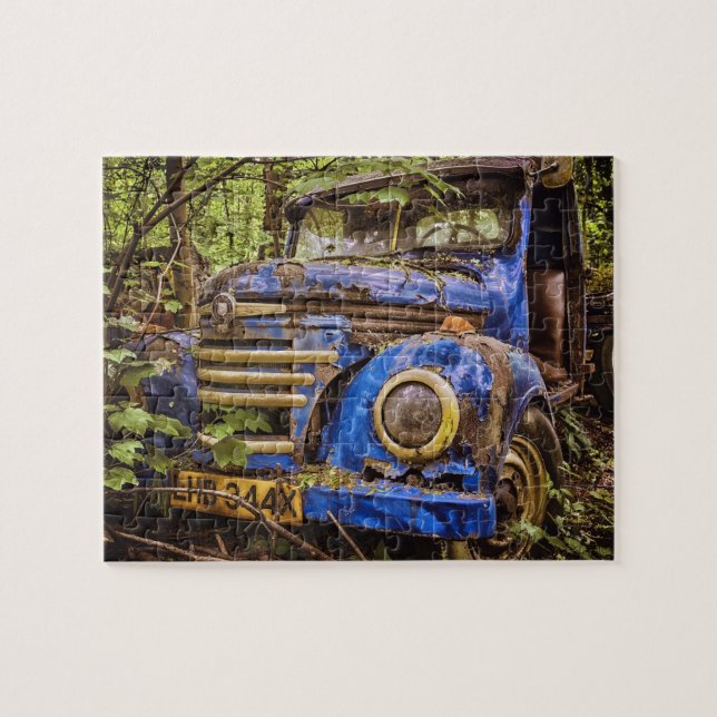Puzzle Camion bleu abandonné (Horizontal)