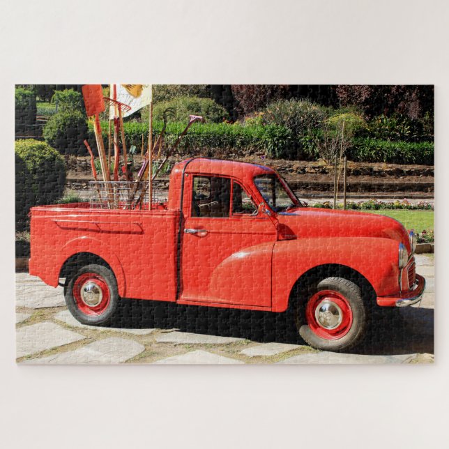 Puzzle Camion de collecte rouge (Horizontal)