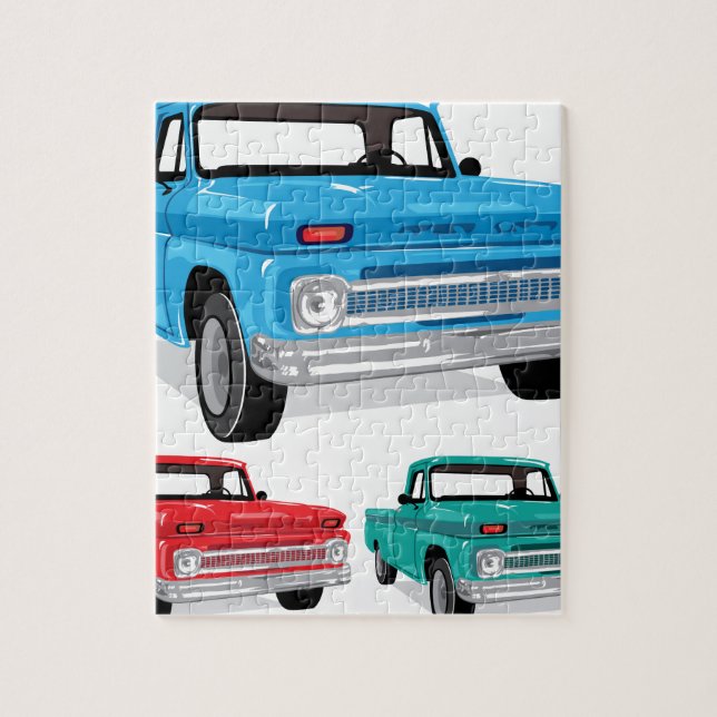 Puzzle Camion de ferme de collecte (Vertical)