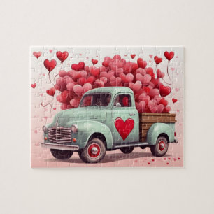 Puzzle Camion de livraison spéciale Valentine Hearts