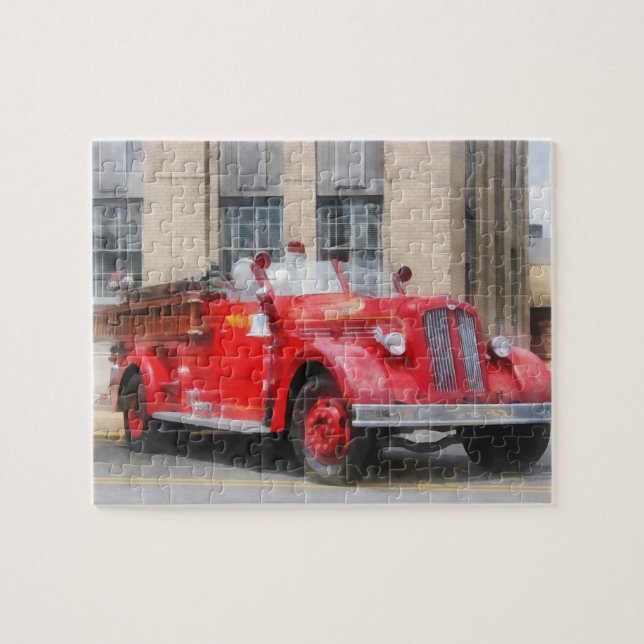 Puzzle Camion-feu vintage (Horizontal)