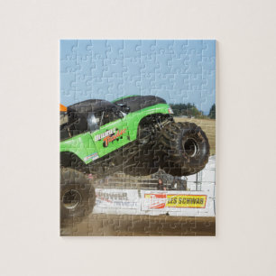 Puzzle Camion Monster Vert En Action