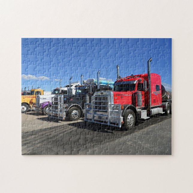 Puzzle Camions Big Rig À USA Truck Stop (Horizontal)