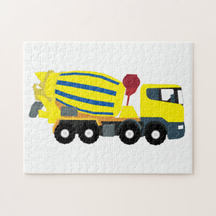 Puzzle Camions de construction Camions en ciment en béton
