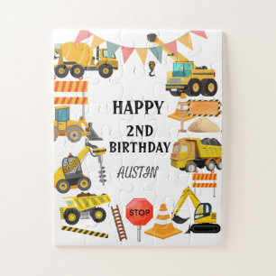 Puzzle Camions de construction   Parti Anniversaire de en