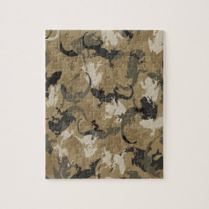 Puzzle Camouflage en reptile Brown