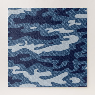 Puzzle Camouflage tacheté Denim Jeans Motif