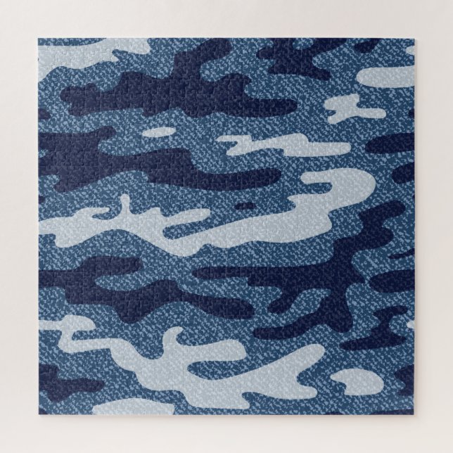 Puzzle Camouflage tacheté Denim Jeans Motif (Vertical)