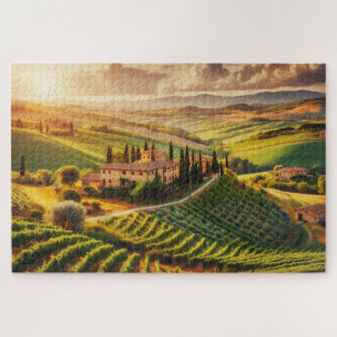 Puzzle Campagne toscane - Paysage Pittoresque à couper le