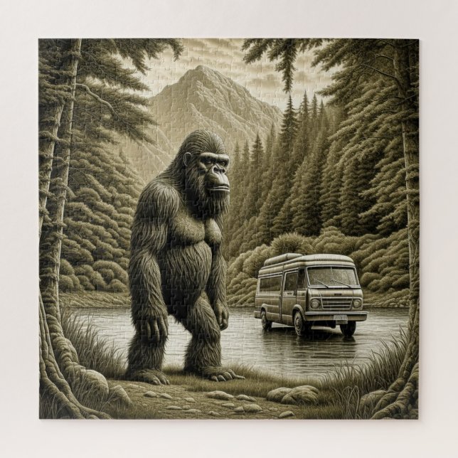 Puzzle Camper vintage Bigfoot et RV (Vertical)