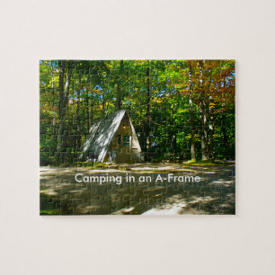 Puzzle Camping à cadre A sauvage au terrain de camping