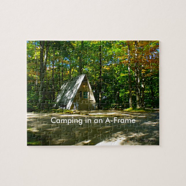 Puzzle Camping à cadre A sauvage au terrain de camping (Horizontal)