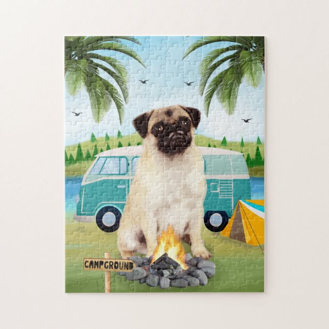 Puzzle Camping carlin Chien (Vertical)