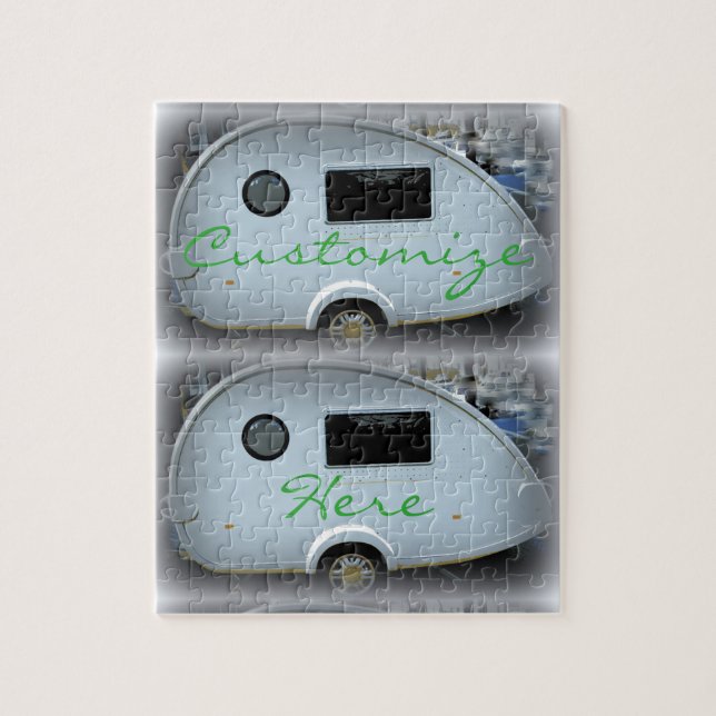 Puzzle Camping heureux de caravane gitane de larme (Vertical)