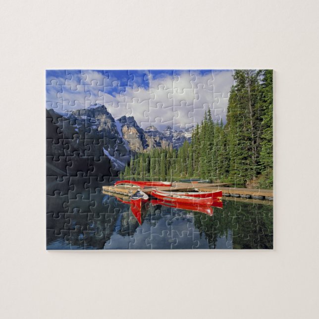 Puzzle Canada, Alberta, Moraine Lake. Le verre (Horizontal)