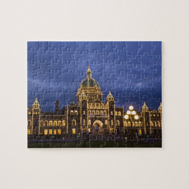 Puzzle CANADA, Colombie-Britannique, Victoria. Soirée, (Horizontal)