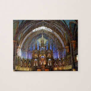 Puzzle Canada, Québec, Montréal. Intérieur de Notre 2