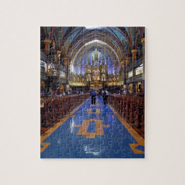 Puzzle Canada, Québec, Montréal. Intérieur de Notre 3 (Vertical)