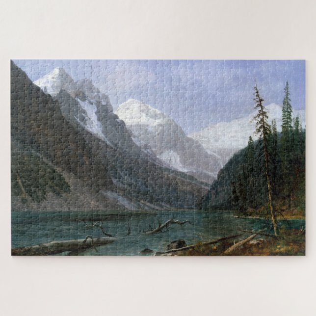 Puzzle Canadian Rockies, Lake Louise, Albert Bierstadt (Horizontal)