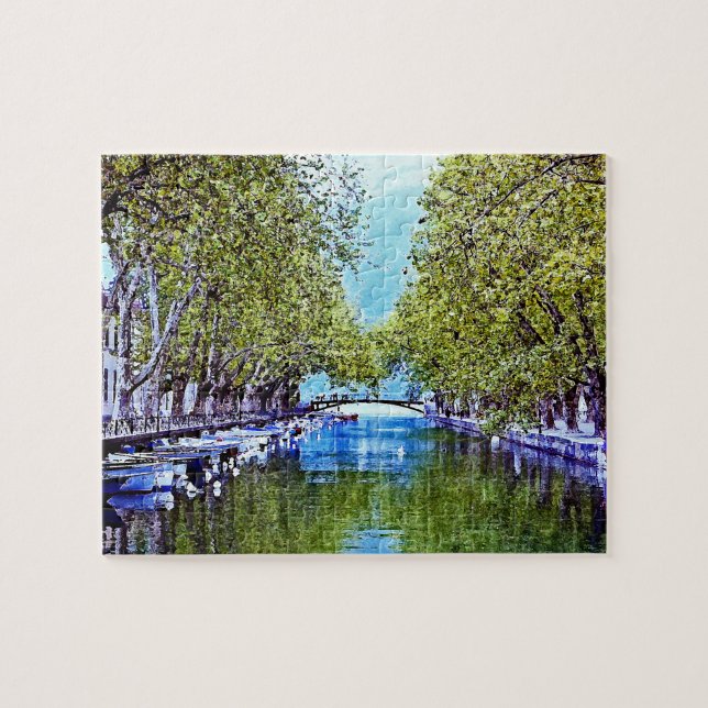 Puzzle Canal à Annecy France (Horizontal)