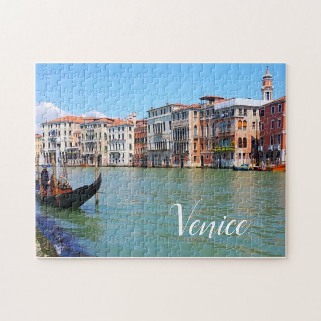 Puzzle Canal de Venise et gondole, Venise Italie (Horizontal)