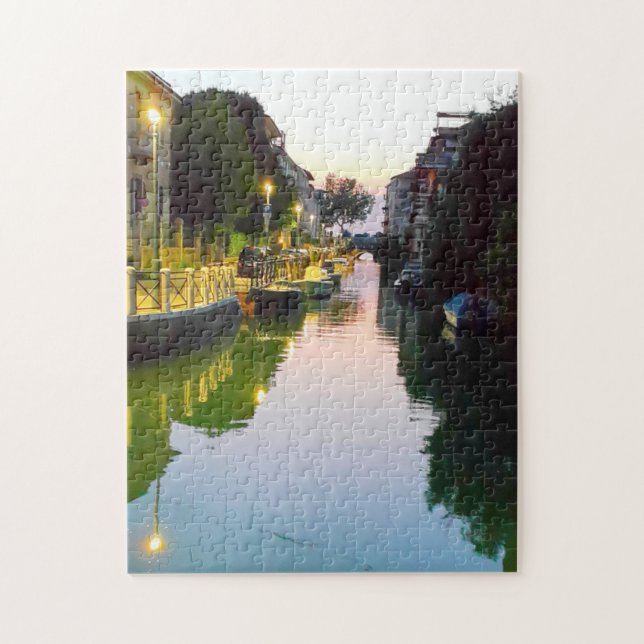 Puzzle Canal du Lido de Venise à twilight Italie (Vertical)