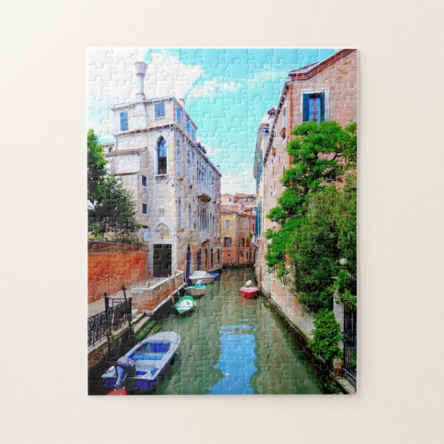 Puzzle Canal paisible de Venise, scène italienne, Italie (Vertical)