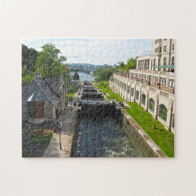 Puzzle Canal Rideau Ottawa. (Horizontal)