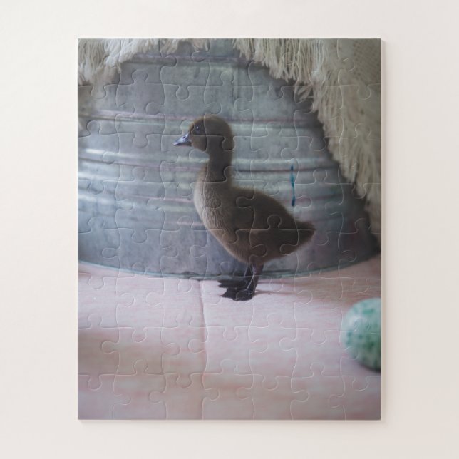 Puzzle Canard, Brown bébé foncé Canard (Vertical)