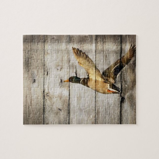 Puzzle Canard en bois de canard de pays occidental de (Horizontal)
