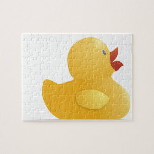 Puzzle Canard en caoutchouc jaune